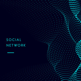 颗粒抽象风格创意海报背景素材