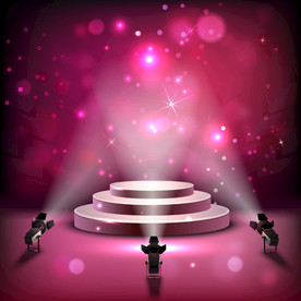 蓝色科技光效线条海报背景素材