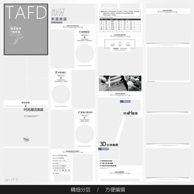 淘宝天猫女装空白通用模板图片