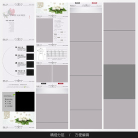 淘宝天猫女装空白通用模板图片