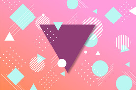 几何抽象图形广告海报封面背景