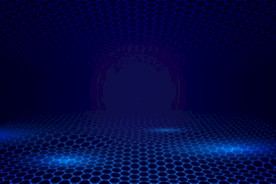 蓝色科技光效线条海报背景素材