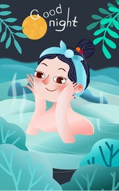 爱美的小女孩