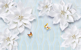 白色玉兰花背景