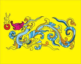 手绘线描龙