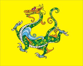 手绘线描龙