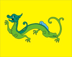 手绘线描龙