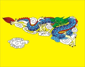 手绘线描龙