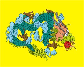 手绘线描龙