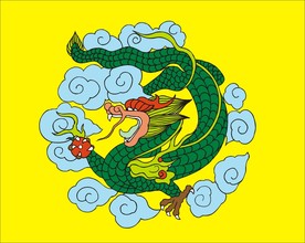 手绘线描龙