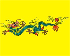 手绘线描龙