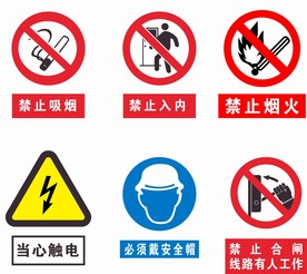 禁止 标识标牌