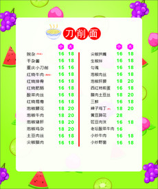 刀削面灯片