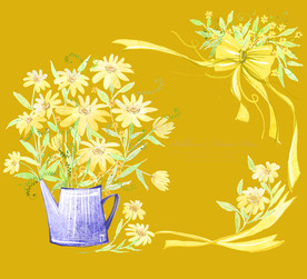 手绘花卉素材