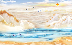 大理石背景墙图片