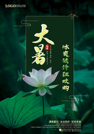 大暑宣传单彩页