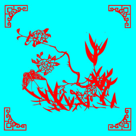 蝶恋花剪纸