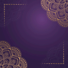 金色花卉纹理背景