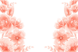 水彩花卉植物背景