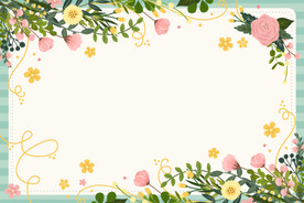 手绘花卉植物背景