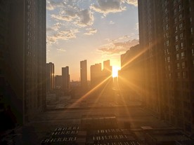 城市 夕阳