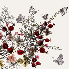 手绘植物花卉背景