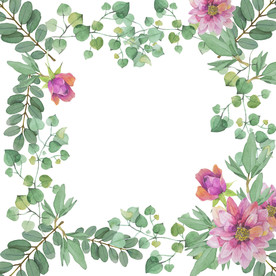 手绘植物花卉背景