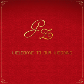 红色婚礼电子图