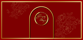红色婚礼背景照片
