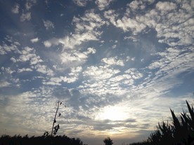 天空 夕阳