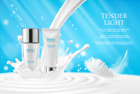 化妆品洗面奶海报