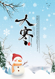 大寒大气海报