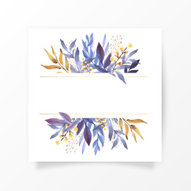 手绘植物花卉背景