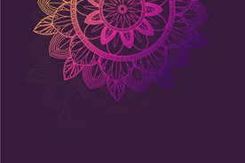 质感古典花卉纹理背景