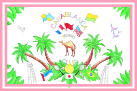 椰子树丝巾图案