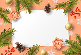 圣诞节元素海报背景