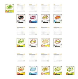 2020年商场促销台历