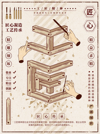 工匠精神海报   工匠精神展板
