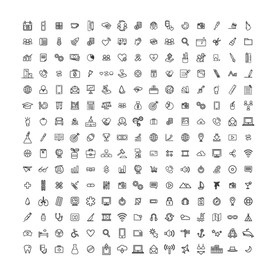 200多个常用扁平化UI图标