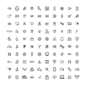 100个常用UI界面图标设计