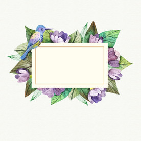 手绘植物花卉背景