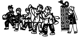 剪影 窗花 中国风 剪纸 手工