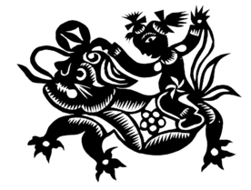 剪影 窗花 中国风 剪纸 手工