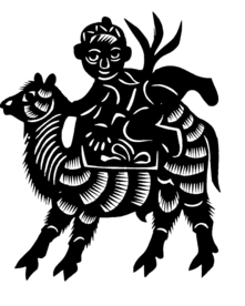 剪影 窗花 中国风 剪纸 手工