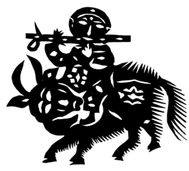 剪影 窗花 中国风 剪纸 手工
