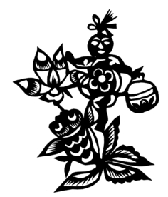 剪影 窗花 中国风 剪纸 手工