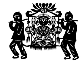 剪影 窗花 中国风 剪纸 手工
