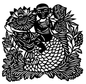 剪影 窗花 中国风 剪纸 手工