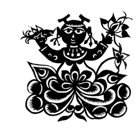剪影 窗花 中国风 剪纸