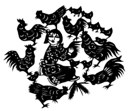 窗花 剪影 中国风 剪纸 手工